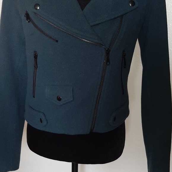 NWT Rebecca Minkoff wool blend moto jacket - Picture 4 of 14